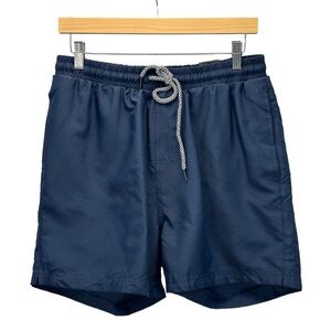 INC International Concepts Quick Dry 5" Swim Trunks - Navy Blue - size Medium